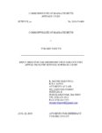 Reply Brief for the Defendant on Interlocutory Appeal (Massachusetts)