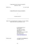 Brief for the Defendant on Interlocutory Appeal (Massachusetts)