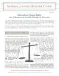 International Human Rights: Law & Resources for Juvenile Defenders & Advocates