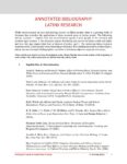 Annotated Bibliography: Latinx Research