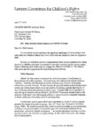 Lawyers Committee for Children's Rights Letter to South Carolina Supreme Court re State Juvenile Justice Response to COVID 19 Crisis