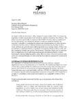 Pegasus Legal Services for Children Letter to Children Youth and Families Department re COVID-19