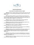 NCJFCJ Resolution Regarding Shackling of Children in Juvenile Court