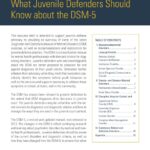 Resource Brief for Juvenile Defenders: What Juvenile Defenders Should Know about the DSM-5