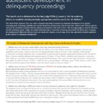 Applying Principles of Adolescent Development in Delinquency Proceedings