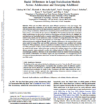 Racial Differences in Legal Socialization Models Across Adolescence and Emerging Adulthood