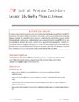 LESSON 16 Guilty Pleas